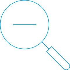 Zoom In single vector illustration icon