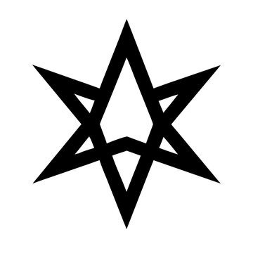 star octogram glyph  vector flat icon