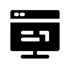 stats free interface icon glyph  vector flat icon