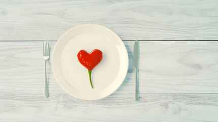 Fototapeta premium Px-conversions.zipValentine's Day table setting for a romantic dinner