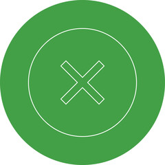 Close single vector illustration icon