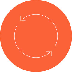 Rotate single vector illustration icon