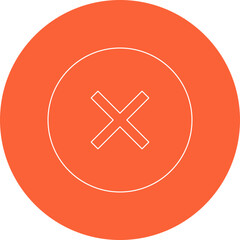 Close single vector illustration icon