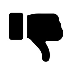 thumbs down  vector flat icon