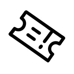 ticket  vector flat icon