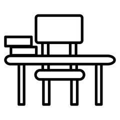 Fototapeta premium Desk Chair Icon