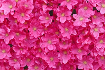 Obraz premium Vibrant Pink Flowers Blooming Close Up Floral Background