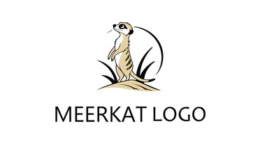 Obraz premium Edgy Meerkat Logo Vector with Urban Vibes | Use for Streetwear, Music Bands, and Creative Agencies Colorful Meerkat Logo Vector | Vibrant and Playful Design Great for Apps, Games, and Kids Media.