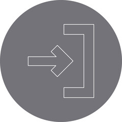 Jump to End single vector illustration icon