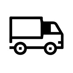 truck side  vector flat icon