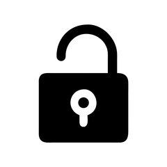 unlock  vector flat icon