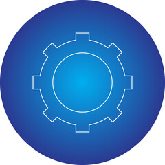 Setting single vector illustration icon