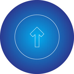 Up single vector illustration icon