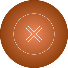 Close single vector illustration icon