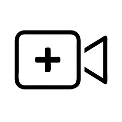 Obraz premium video plus vector flat icon