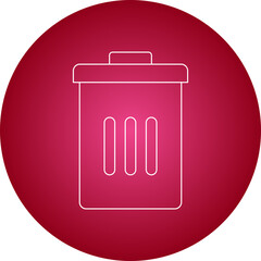 Delete single vector illustration icon