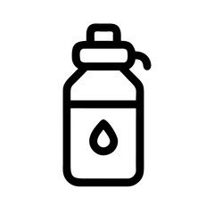 water bottle  vector flat icon