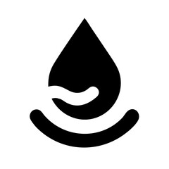 Fototapeta premium water glyph vector flat icon