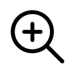 Fototapeta premium zoom in vector flat icon