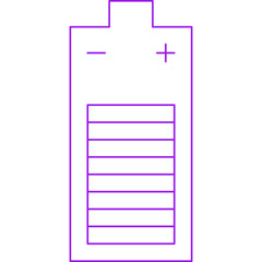 Battery single vector illustration icon