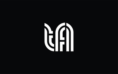 TFL Creative Unique Modern Letter Logo Design. Stylized logo featuring a unique letter design, presenting abstract minimalist aesthetics and modern appeal.