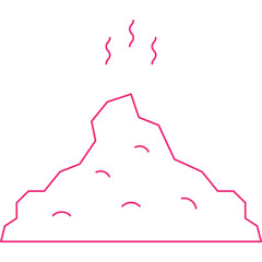 Residue single vector illustration icon