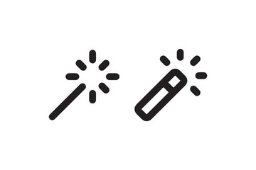 Magic wand tool icons for design editing Vector