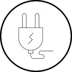 Plug single vector illustration icon