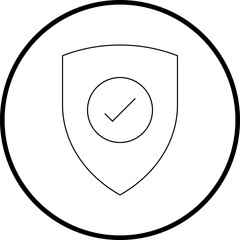 Protection single vector illustration icon