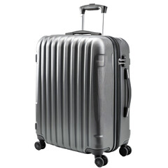 Fototapeta premium TSA-Approved Spinner Luggage on transparent background