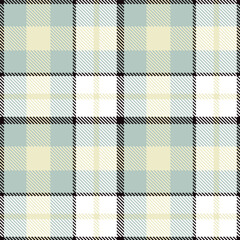 Elegant Seamless Tartan featuring Cool almost black and Classic silver Textile Design