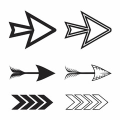 Vector Graphic Arrow Designs Decorative Arrows Set