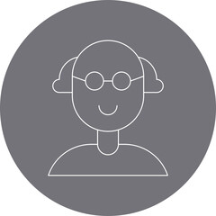 Scientist single vector illustration icon