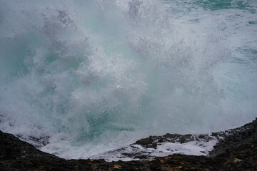 Stormy day in Black Sea coast of Istanbul, Turkiye
