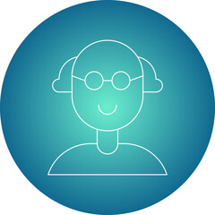 Scientist single vector illustration icon