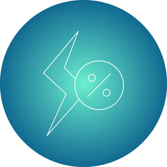 Cheap Energy single vector illustration icon