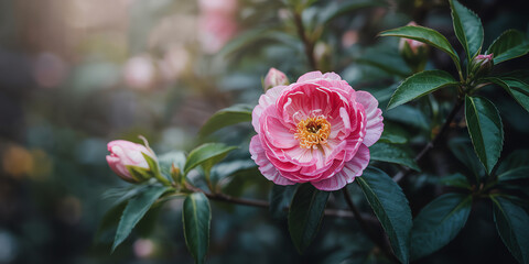 Close-Up of Pink Flower Blooming in Garden