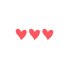 Heart shape icon vector 
