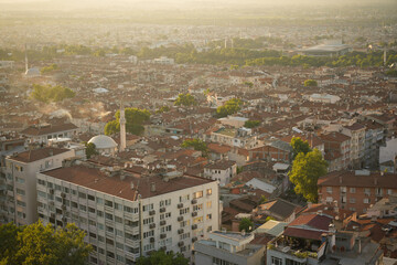 Naklejka premium City view of Bursa in Turkiye