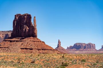 The majestic view of Monument Valley
