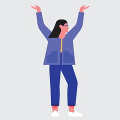 Corporate Woman – Businesswomen – Flat Office Illustration 