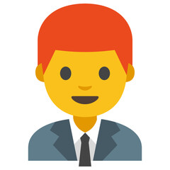 Office worker illustration, clipart, isolated on white background