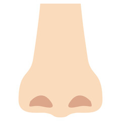 Nose illustration, clipart, isolated on white background
