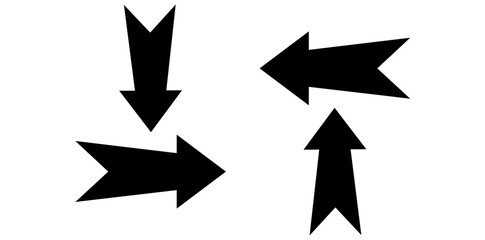 Rotation Arrows Icon, Reload Arrows Set Vector Illustration.	