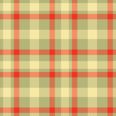 Mellow khaki Seamless Tartan with Mellow light tan accents Textile Design