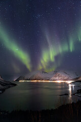 Obraz premium Northen lights in Norway