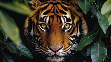 Protecting endangered species, illustrating efforts to conserve wildlife populations at risk of extinction, with a focus on habitat protection, breeding programs, and anti-poaching measures.