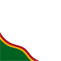 Juneteenth Freedom Day border. Vector illustration 