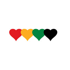 Juneteenth Independence Day with heart