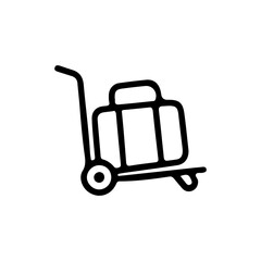 Luggage Trolley Icon
